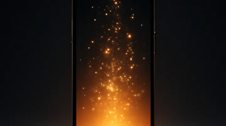 TK3666 COM Modern phone with glowing screen